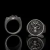 Skull With Crawling Snake Sterling Silver Ring sold by GTHIC