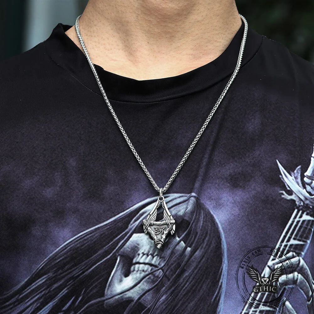 Eye Of Ra Wings Stainless Steel Pendant sold by GTHIC product image thumbnail 5