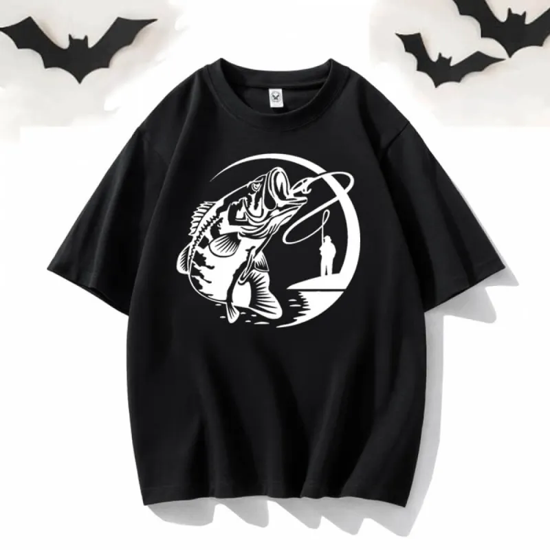 Big Fish Hooked Short Sleeve T-shirt sold by GTHIC