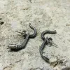 Snake Stainless Steel Punk Stud Earrings sold by GTHIC