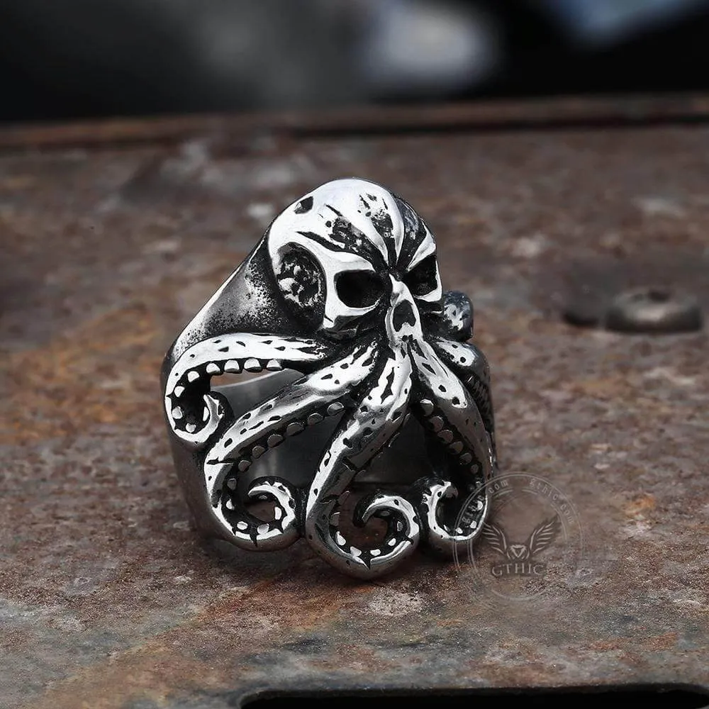 Octopus Skull Stainless Steel Animal Ring sold by GTHIC product image thumbnail 4