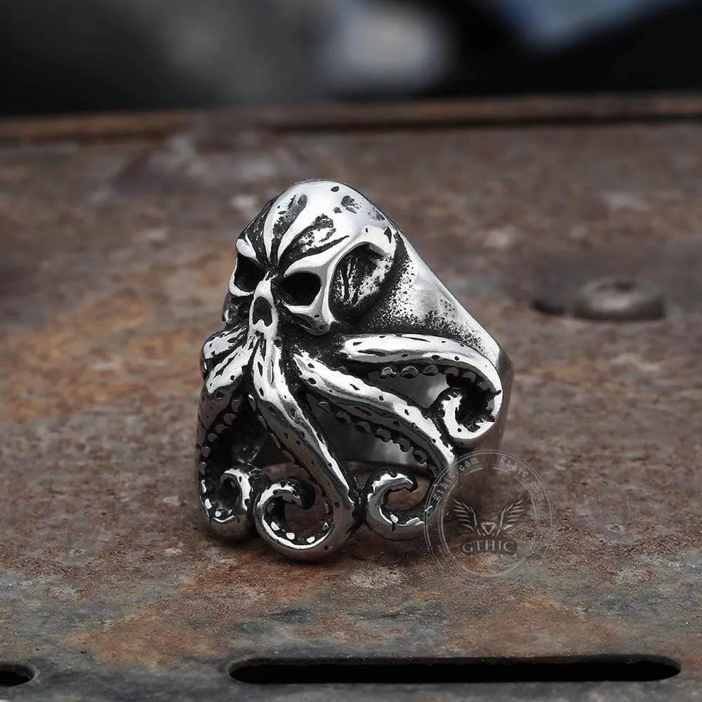 Octopus Skull Stainless Steel Animal Ring sold by GTHIC product image thumbnail 3