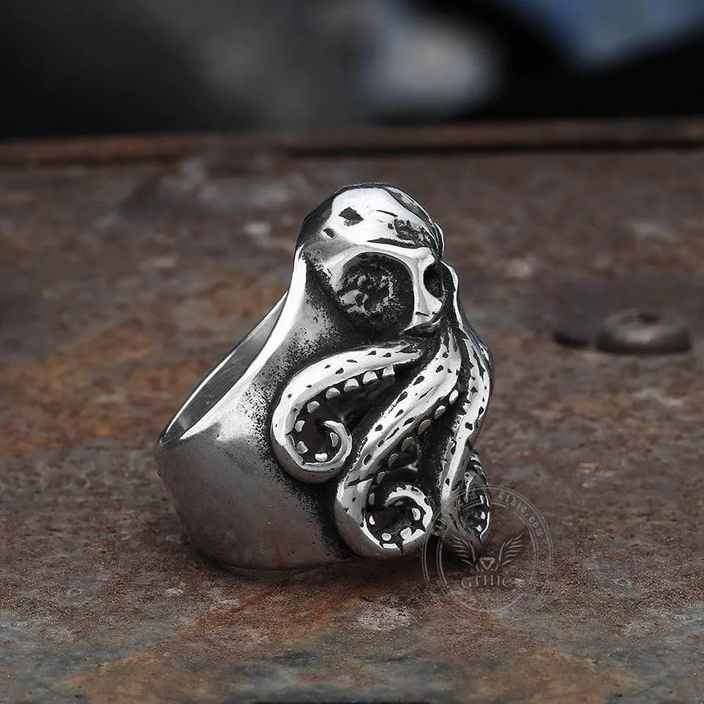 Octopus Skull Stainless Steel Animal Ring sold by GTHIC product image thumbnail 5