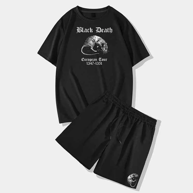 Plague Rat Short Sleeve T-shirt and Shorts Set sold by GTHIC
