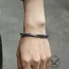 Viking Runes Twist Cuff Stainless Steel Bracelet sold by GTHIC