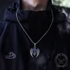 Fallen Angel Wings Stainless Steel Gem Pendant sold by GTHIC