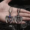 Fallen Angel Wings Stainless Steel Gem Pendant sold by GTHIC