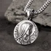 Jesus and Virgin Stainless Steel Pendant sold by GTHIC
