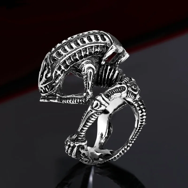Punk Alien Stainless Steel Predator Ring sold by GTHIC
