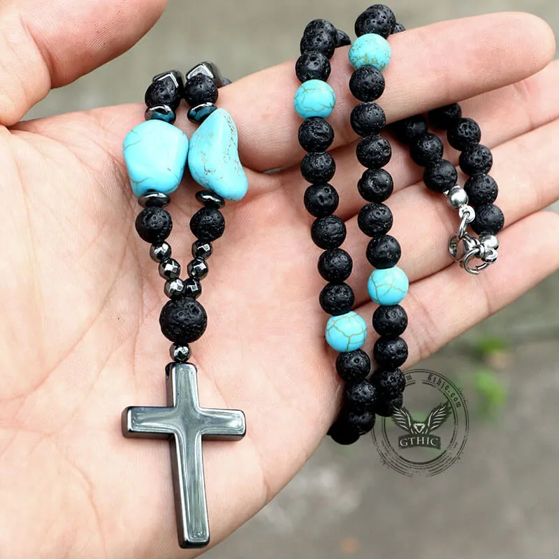 60 cm Turquoise Bead Necklace sold by GTHIC