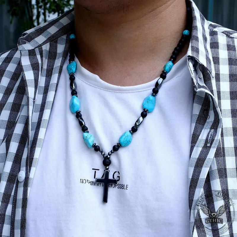 60 cm Turquoise Bead Necklace sold by GTHIC product image thumbnail 2