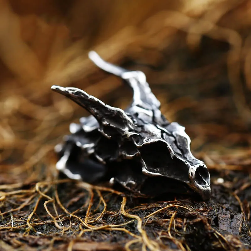 Dragon Skull Stainless Steel Pendant sold by GTHIC