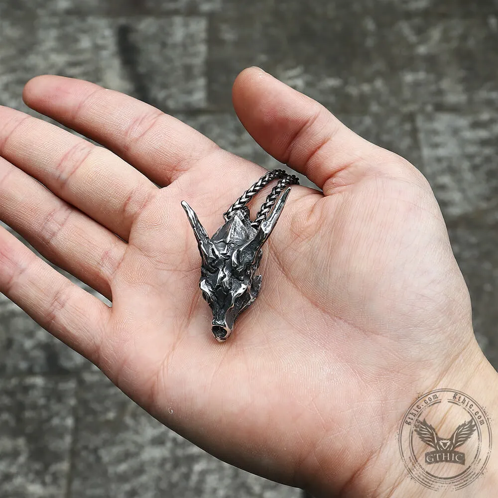 Dragon Skull Stainless Steel Pendant sold by GTHIC product image thumbnail 2