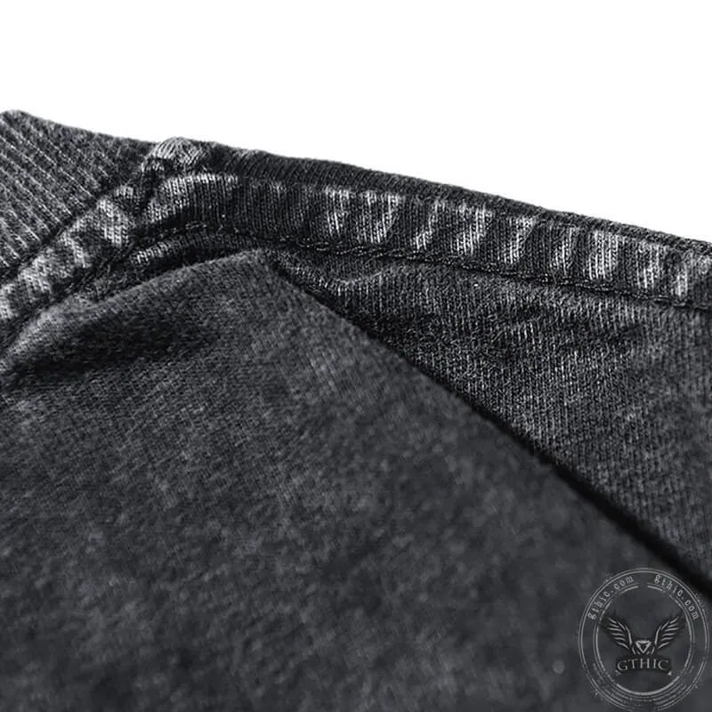 Vintage Washed Rock Skull Guitar T-shirt sold by GTHIC product image thumbnail 5