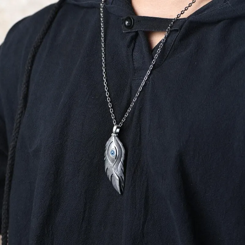 Blue Eye Feather Sterling Silver Pendant sold by GTHIC product image thumbnail 2