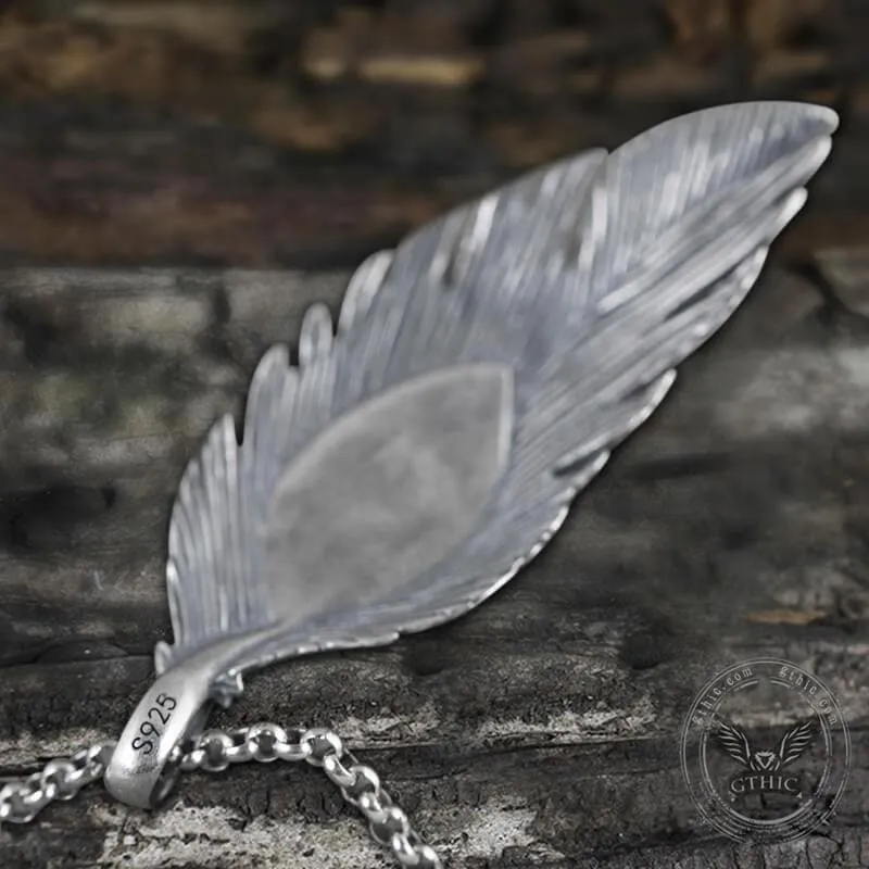 Blue Eye Feather Sterling Silver Pendant sold by GTHIC product image thumbnail 4