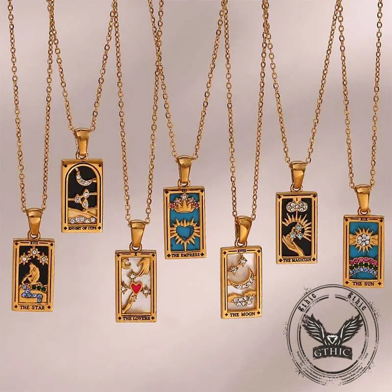 Vintage Tarot Card Stainless Steel Necklace sold by GTHIC product image thumbnail 4
