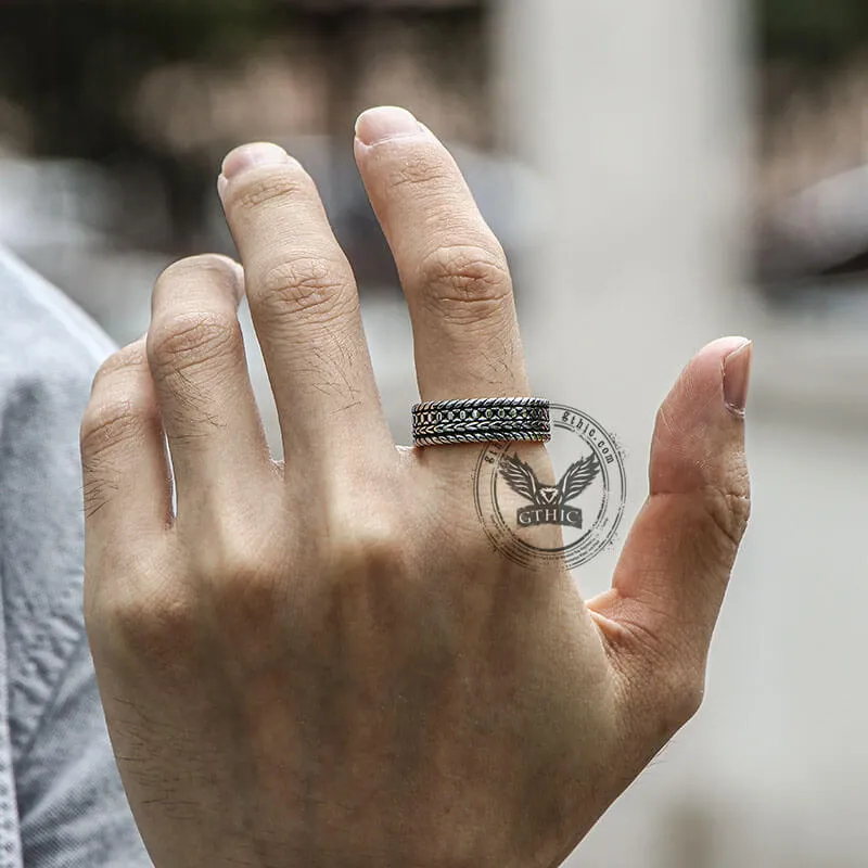 Minimalist Braided Stainless Steel Band Ring sold by GTHIC product image thumbnail 2