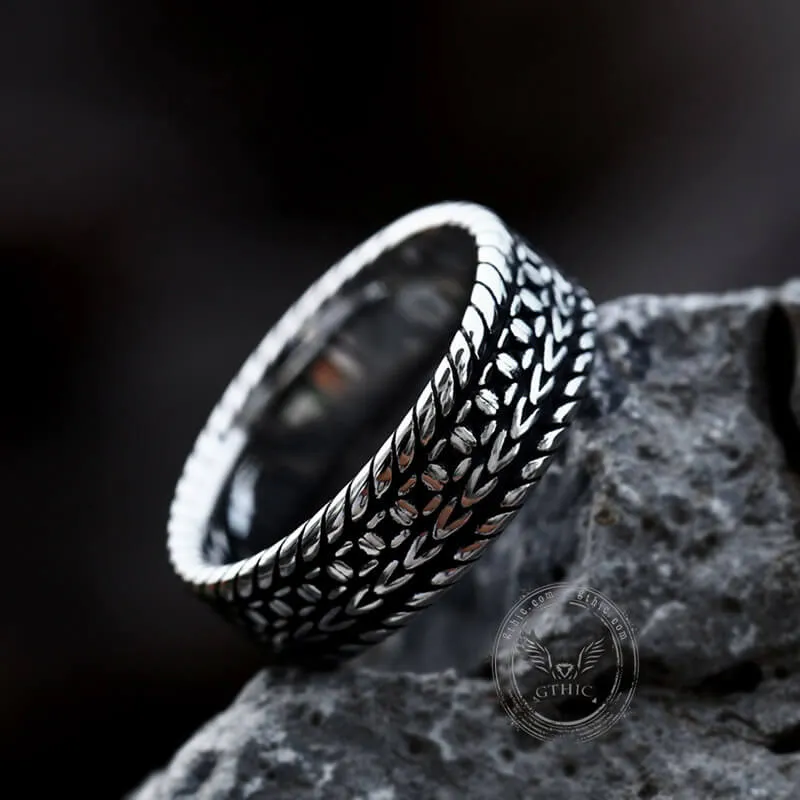 Minimalist Braided Stainless Steel Band Ring sold by GTHIC product image thumbnail 3