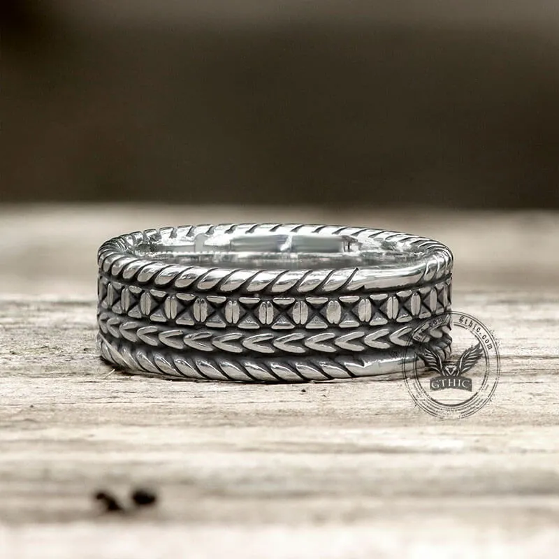 Minimalist Braided Stainless Steel Band Ring sold by GTHIC product image thumbnail 4