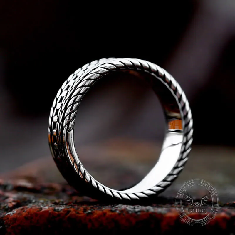 Minimalist Braided Stainless Steel Band Ring sold by GTHIC product image thumbnail 5
