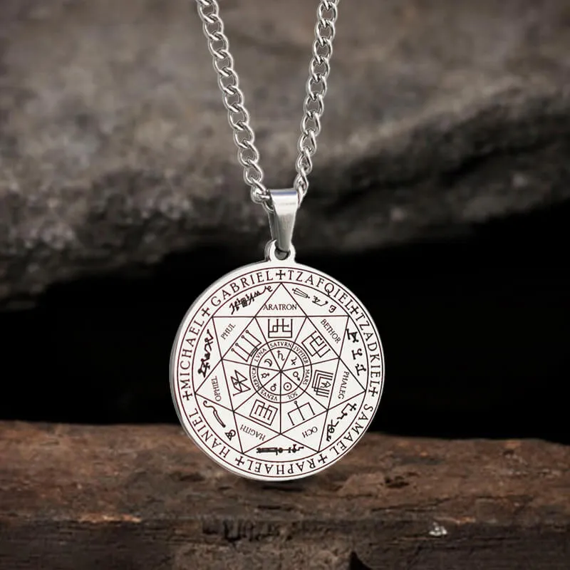 Seal of The Seven Archangels Stainless Steel Necklace sold by GTHIC product image thumbnail 4