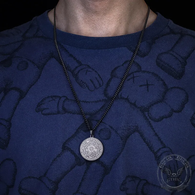 Seal of The Seven Archangels Stainless Steel Necklace sold by GTHIC product image thumbnail 2