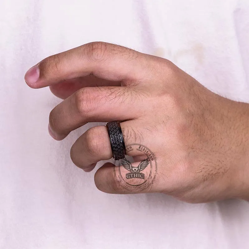 Dragon Scale Stainless Steel Spinner Ring sold by GTHIC product image thumbnail 2