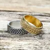 Dragon Scale Stainless Steel Spinner Ring sold by GTHIC