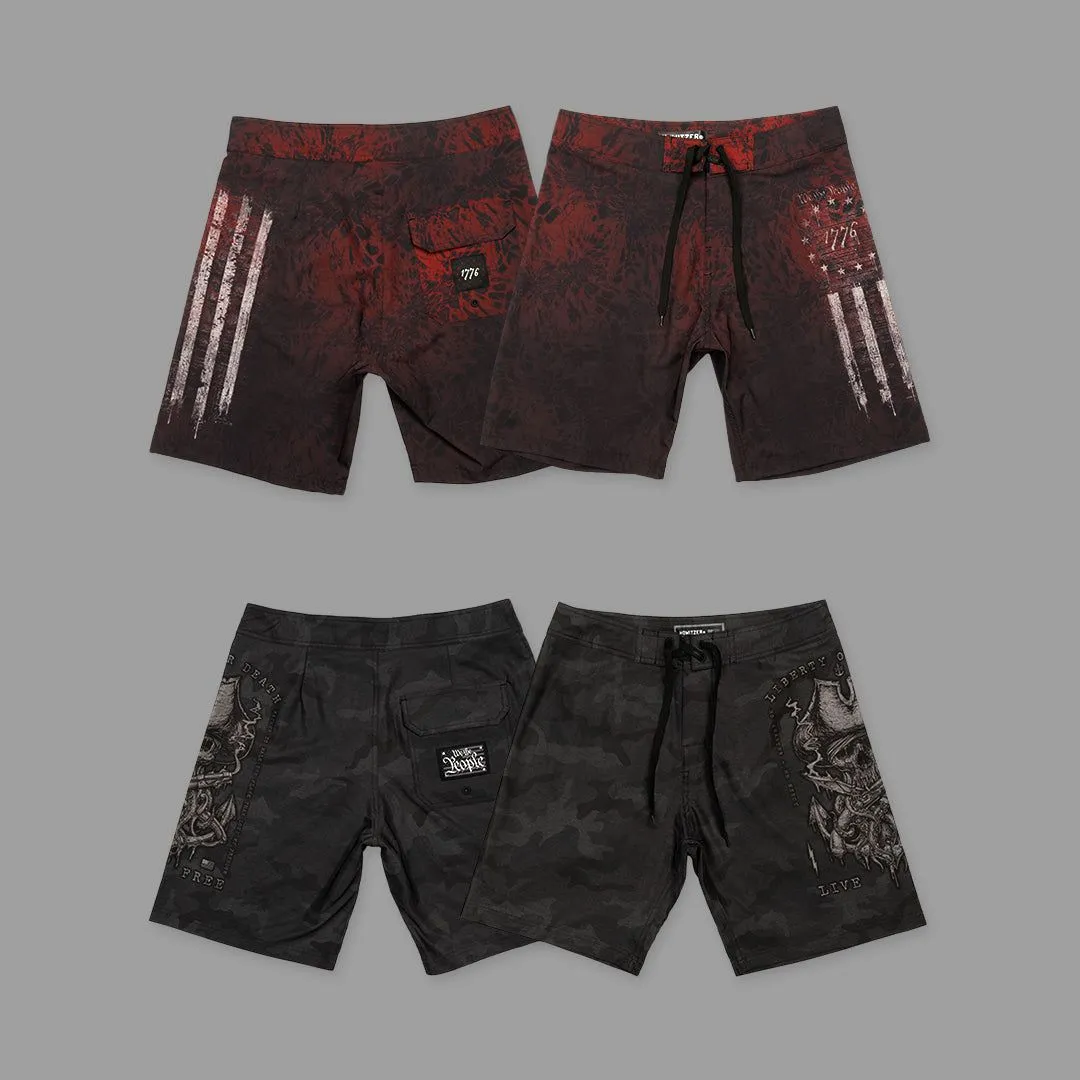 Skull Flag Boardshort sold by Howitzer Clothing product image thumbnail 4