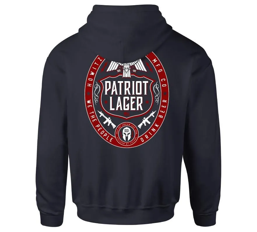 Patriot Lager Hood sold by Howitzer Clothing