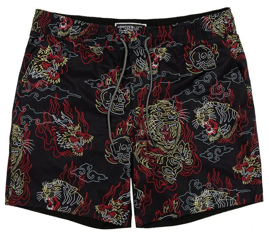 Neon Rager Boardshort sold by Howitzer Clothing