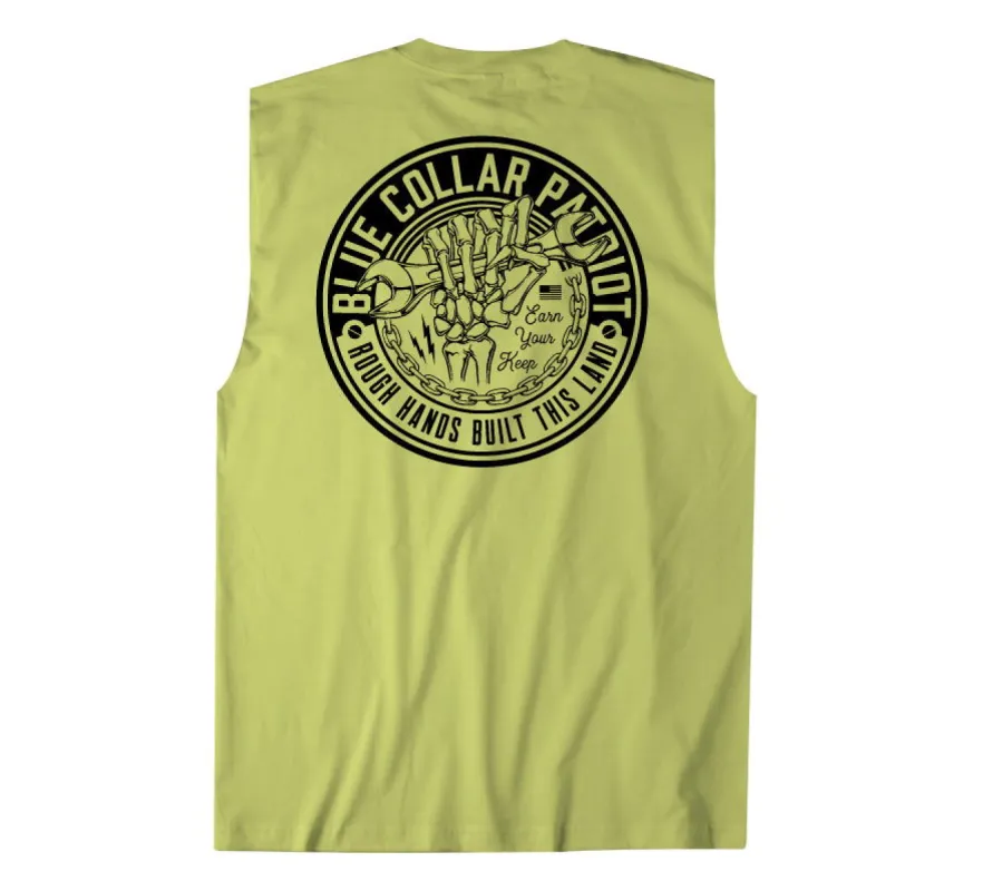 Rough Hands Muscle Tee sold by Howitzer Clothing