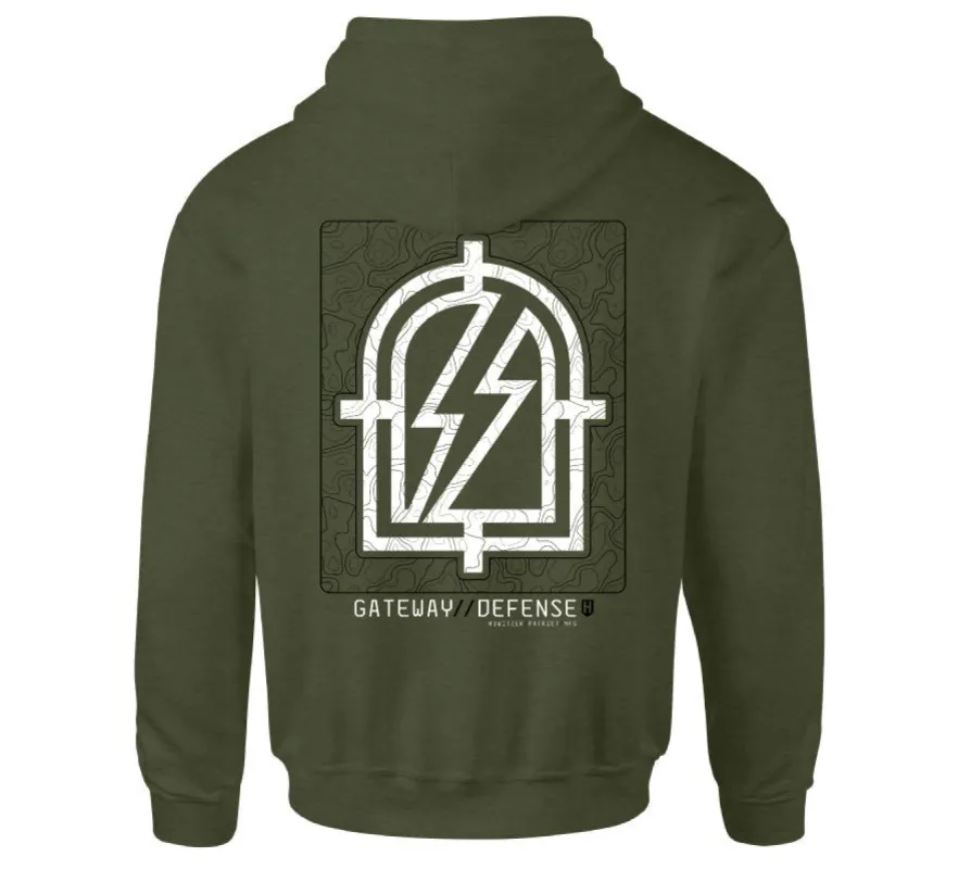 Gateway Defense Hood sold by Howitzer Clothing