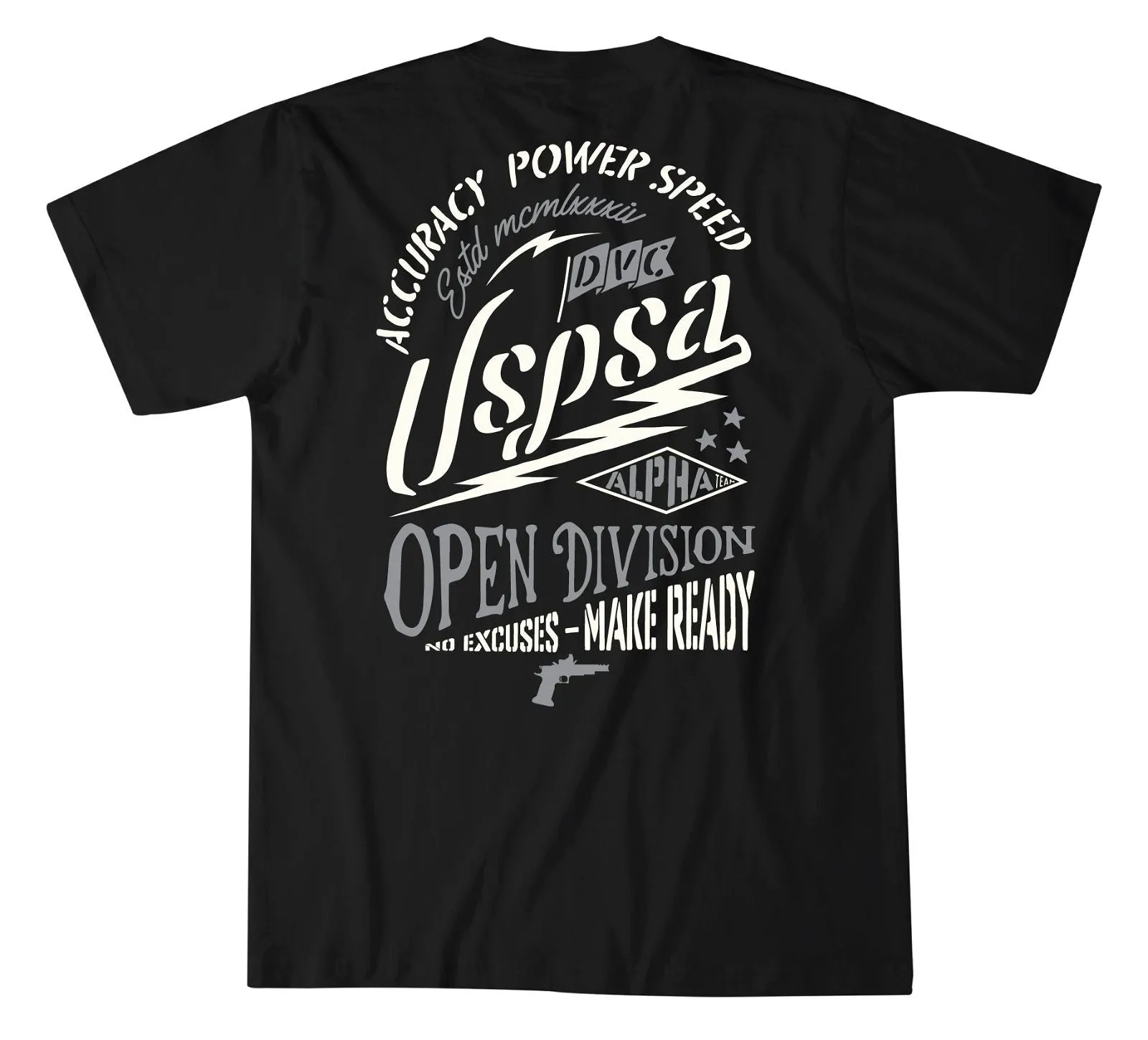 USPSA No Excuses Open sold by Howitzer Clothing