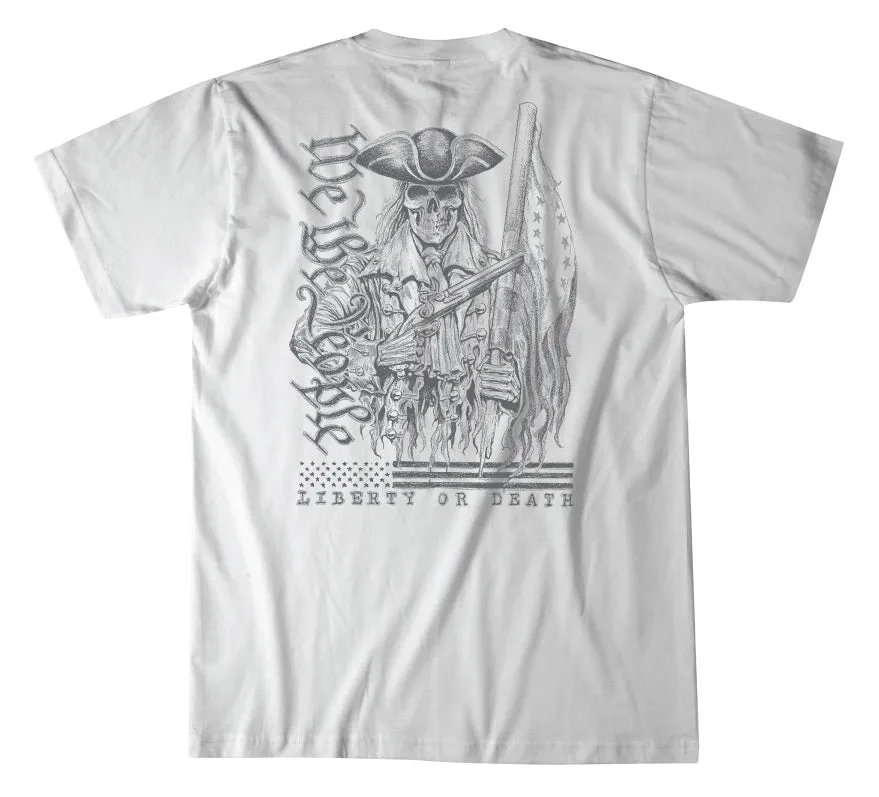 Liberty Chalk Tee sold by Howitzer Clothing