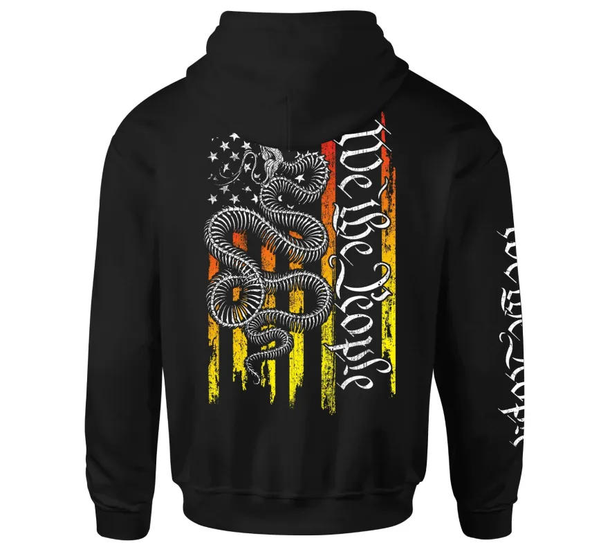 Bone Snake Flag Hood sold by Howitzer Clothing
