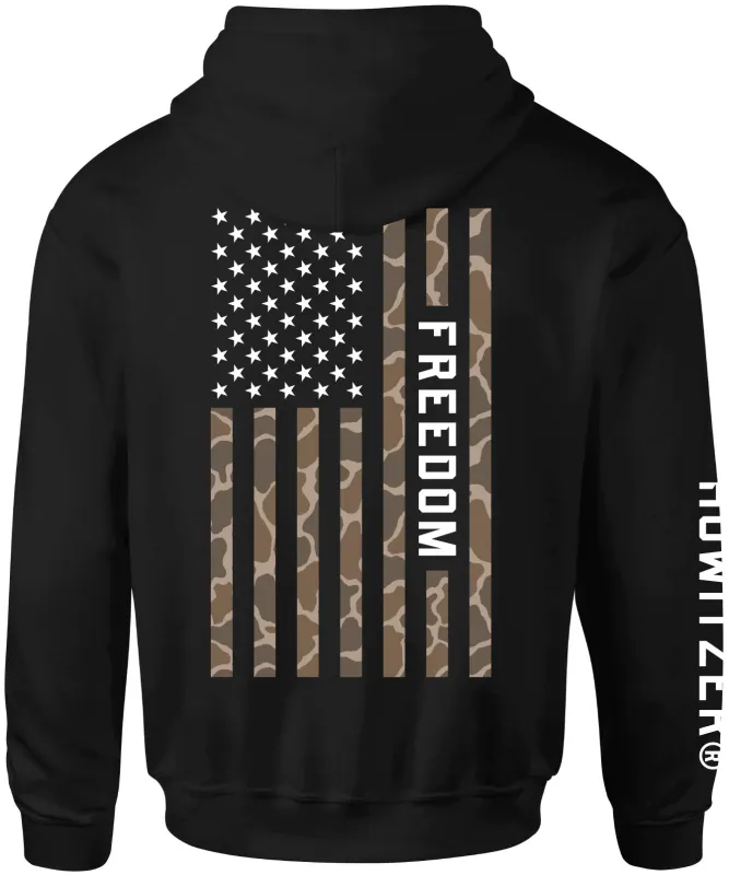 Freedom Flag Hood sold by Howitzer Clothing
