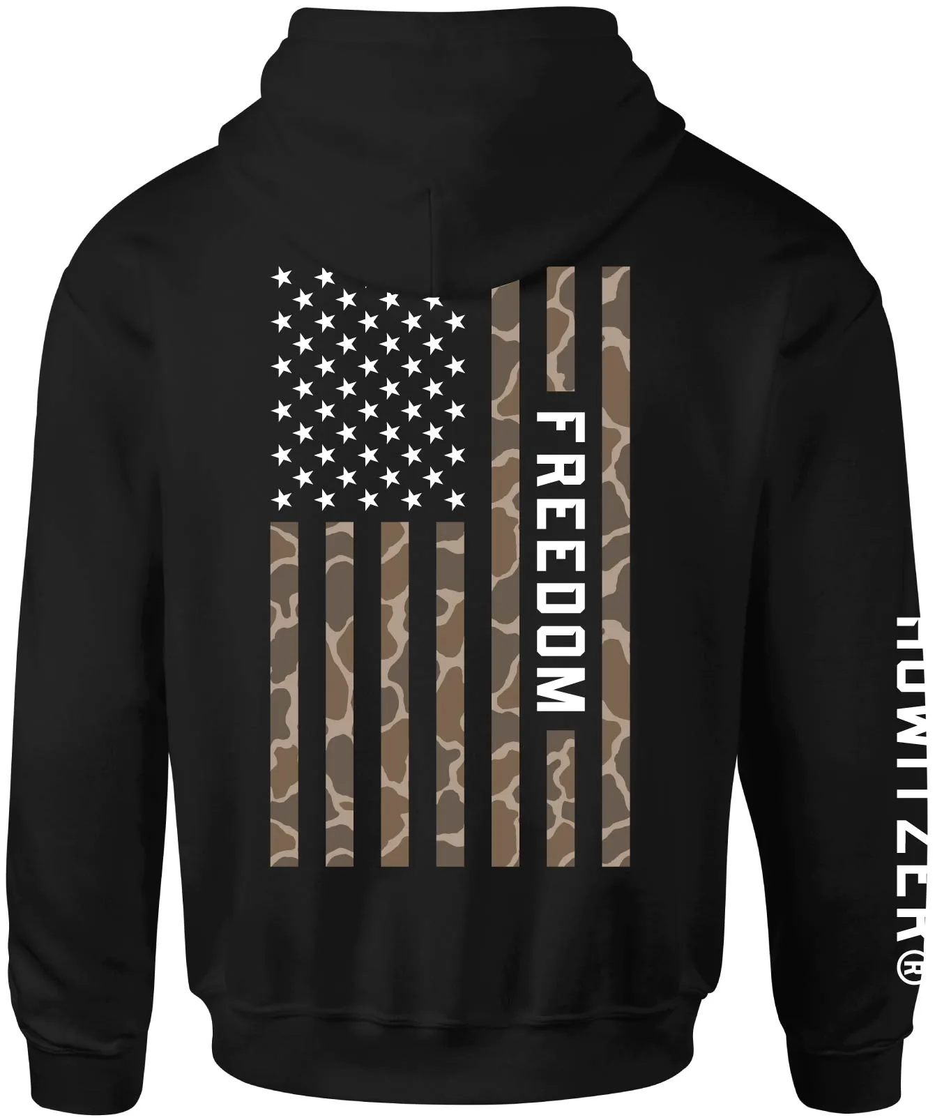 Freedom Flag Hood sold by Howitzer Clothing