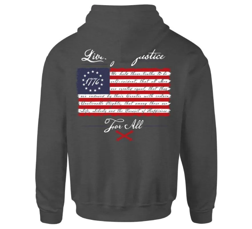 Liberty And Justice Hood sold by Howitzer Clothing
