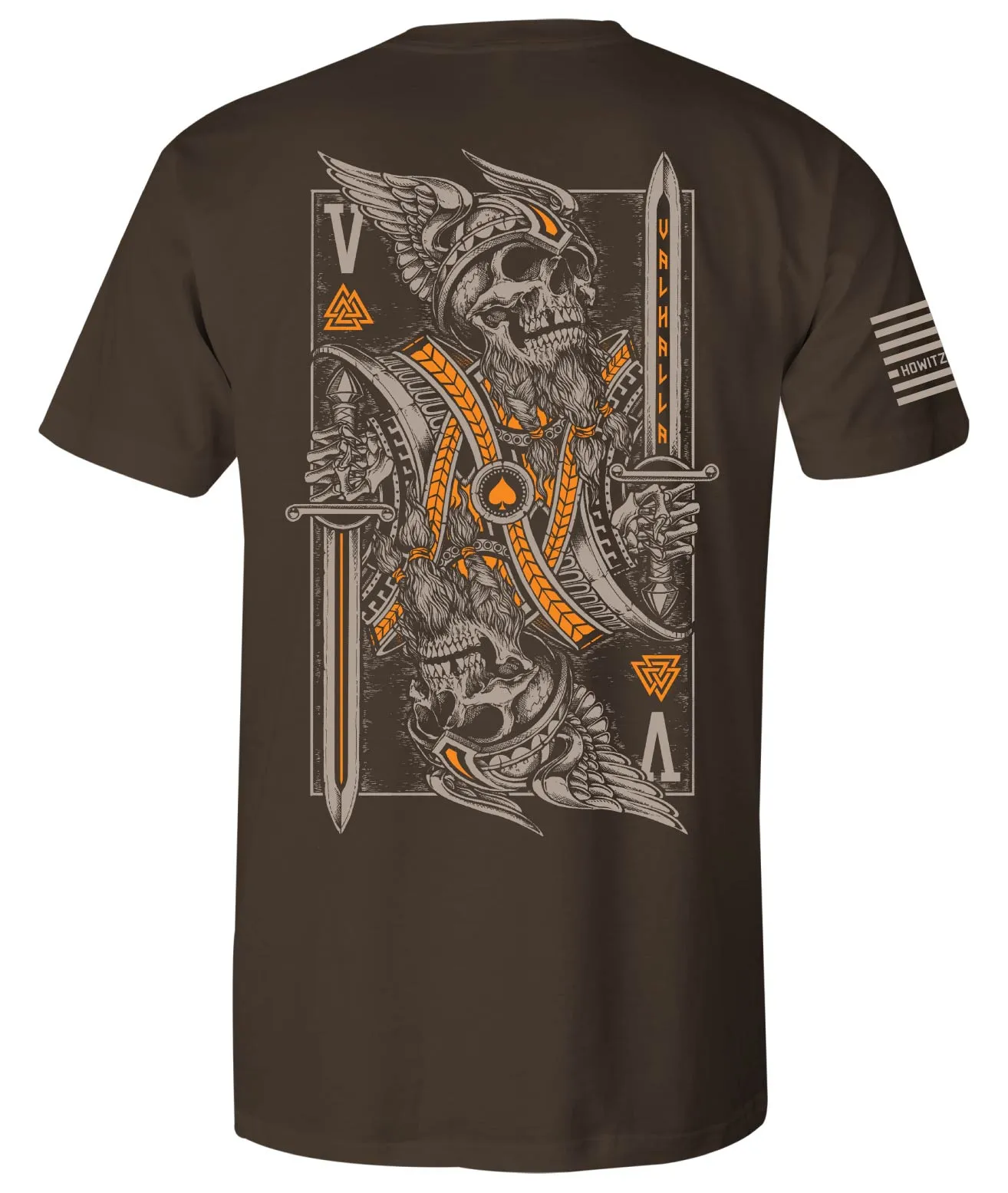 Valhalla Card Tee sold by Howitzer Clothing