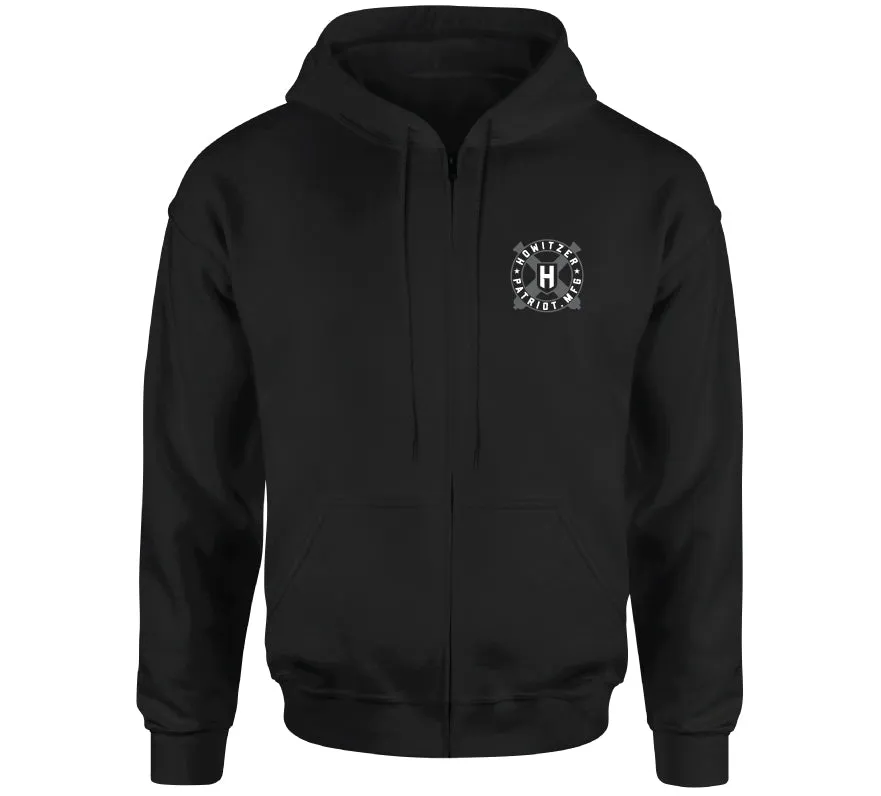 Cannon Logo Zip Hood sold by Howitzer Clothing product image thumbnail 2
