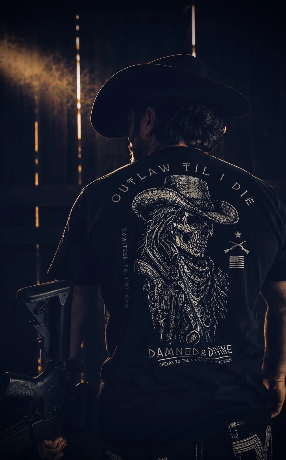 Outlaw Tee sold by Howitzer Clothing product image thumbnail 5