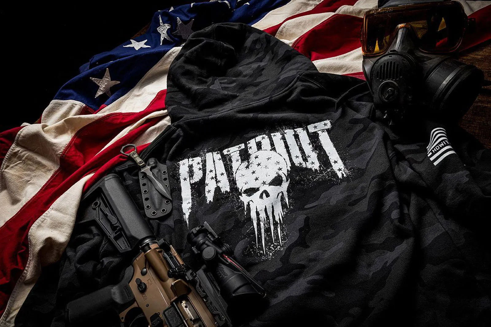 Patriot Smash Zip Hood sold by Howitzer Clothing product image thumbnail 3