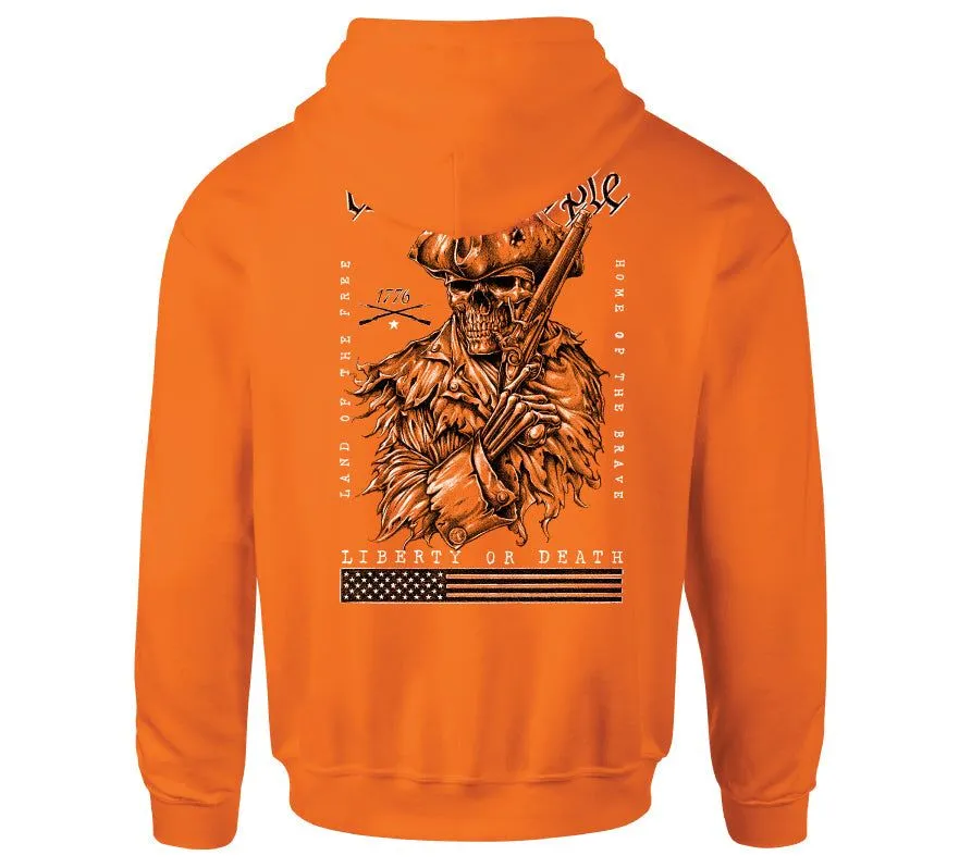 Patriot Sketch Hood sold by Howitzer Clothing