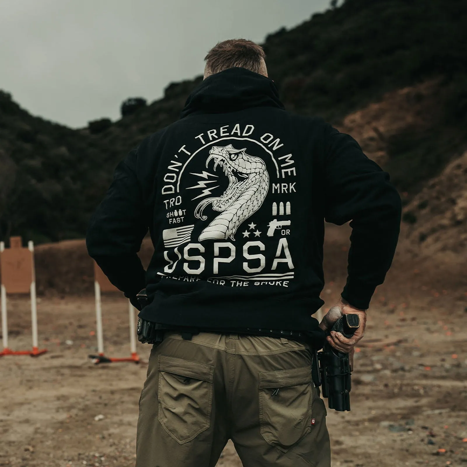 Uspsa Dont Tread Hood sold by Howitzer Clothing product image thumbnail 3