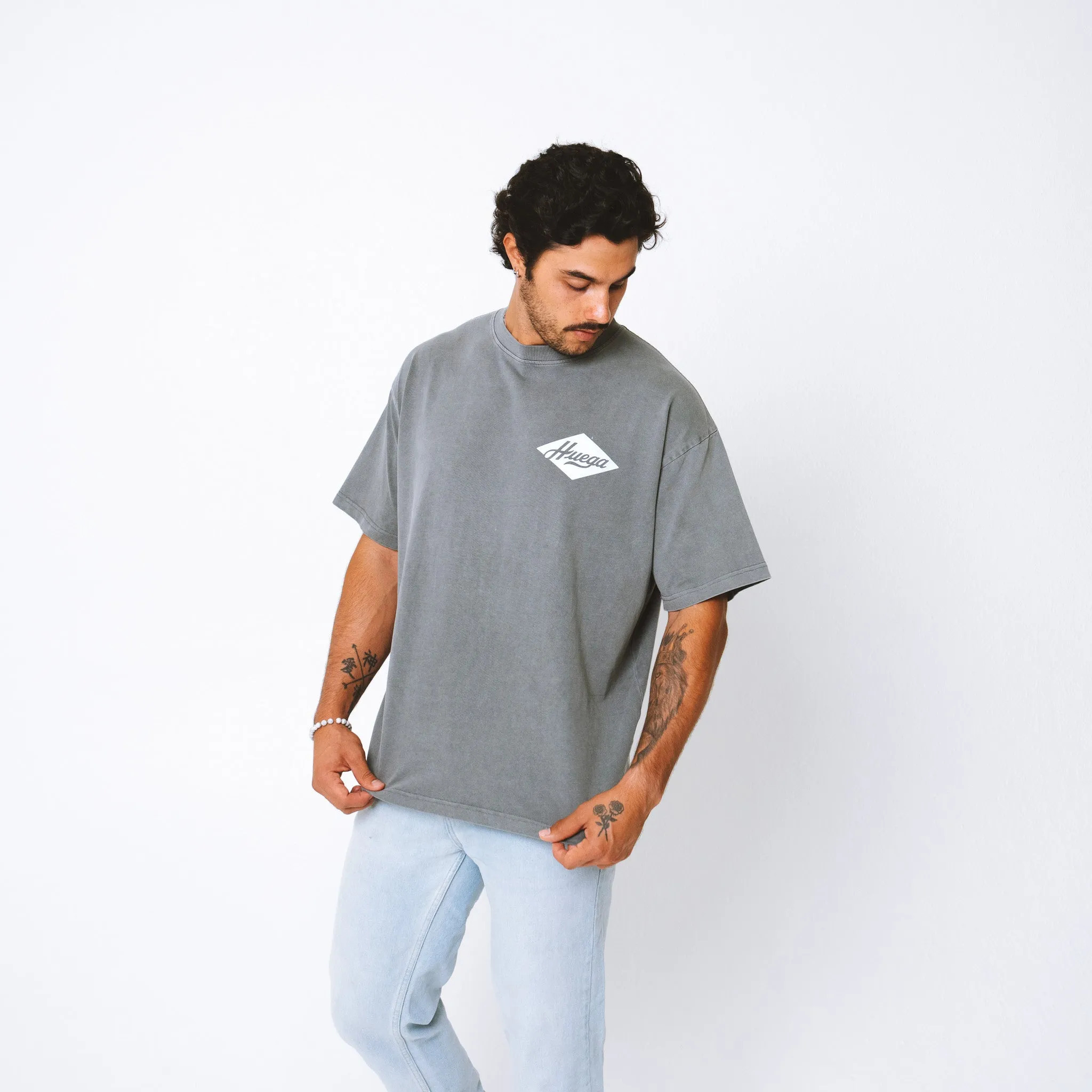 Retro Grey T-shirt sold by Huega House product image thumbnail 5