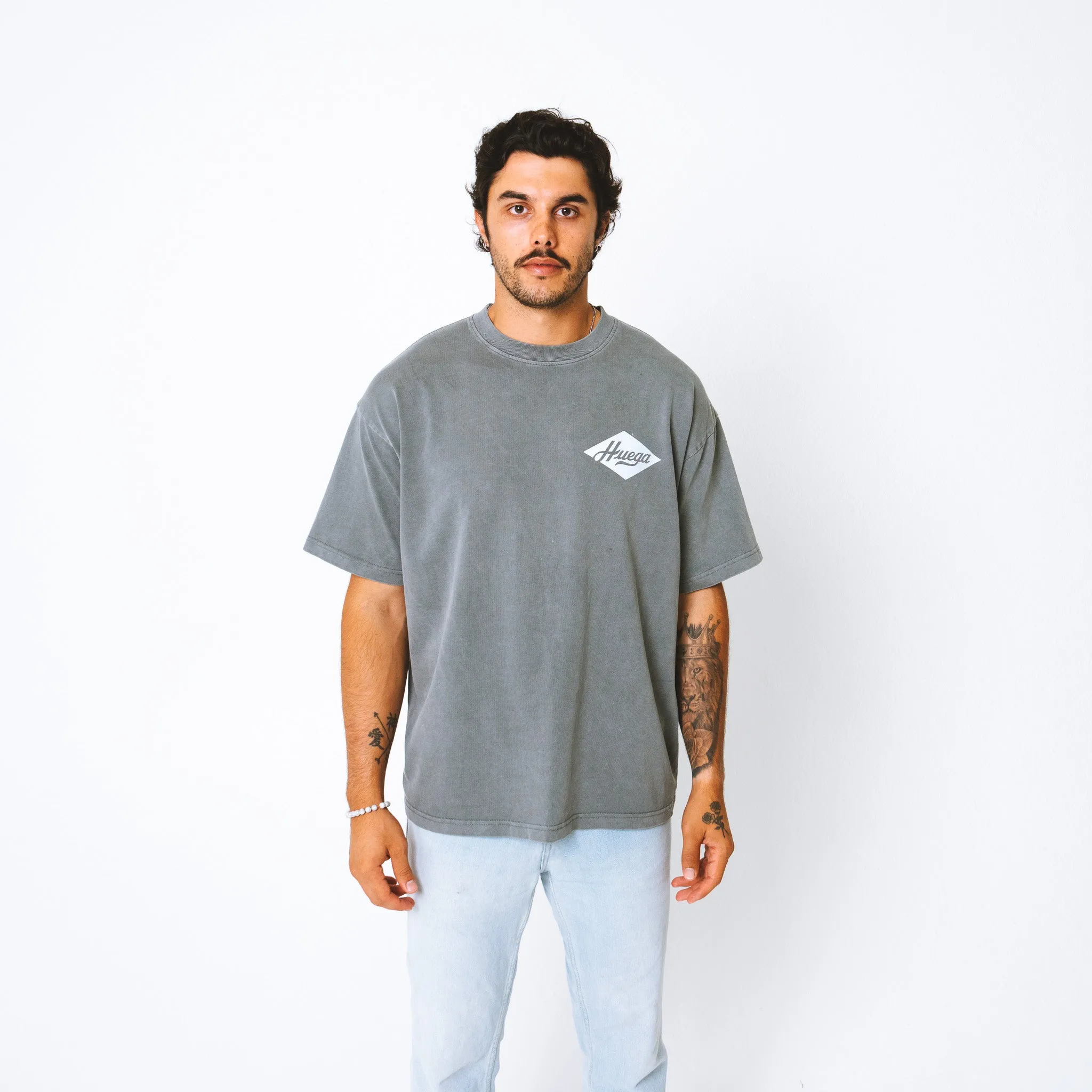 Retro Grey T-shirt sold by Huega House product image thumbnail 3