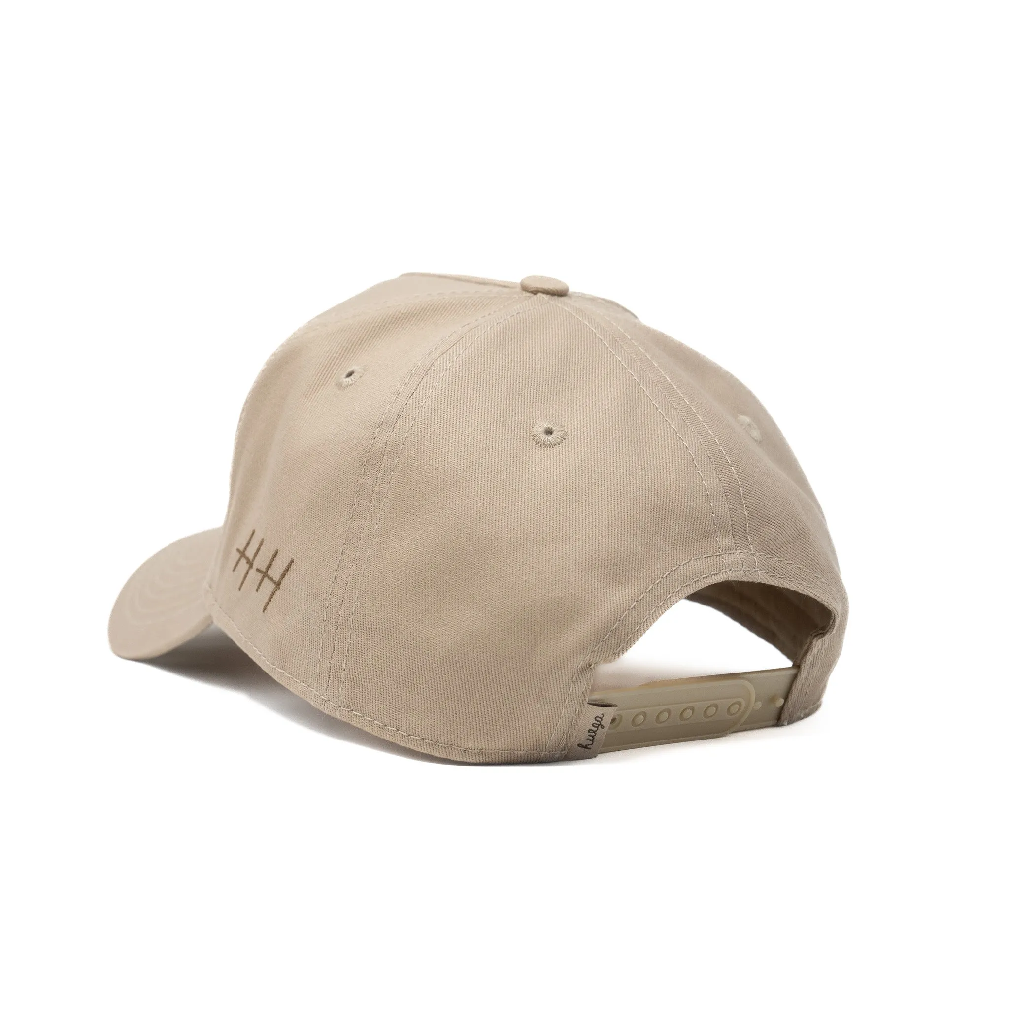 Retro Script | Khaki & Brown Hat sold by Huega House product image thumbnail 3