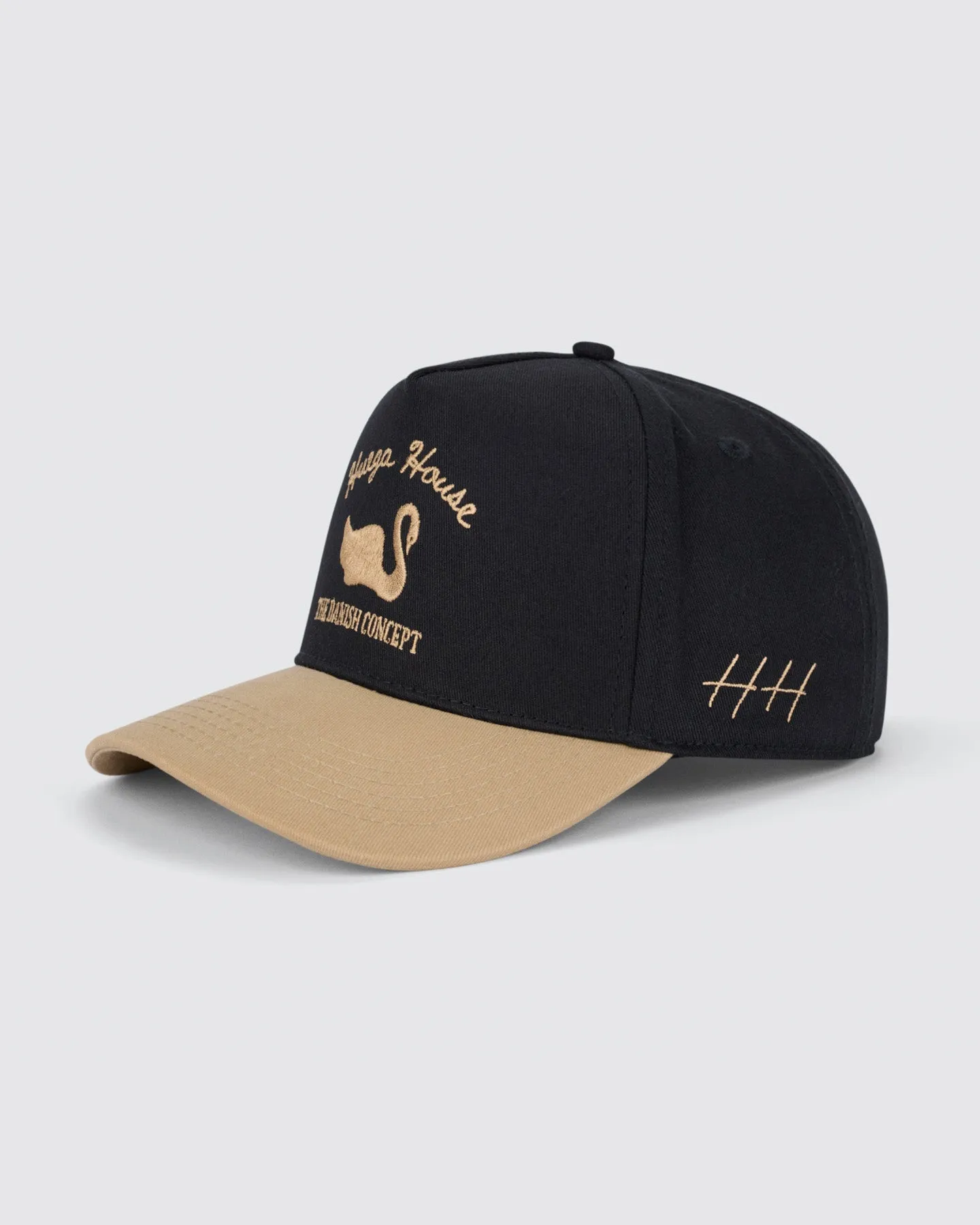 Vintage Swan | Khaki & Black Hat sold by Huega House product image thumbnail 2